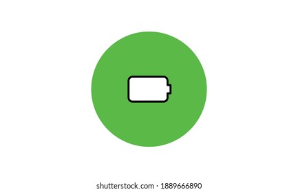 Phone icon flat design vector modern style color green