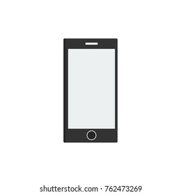 Phone icon flat. Isolated symbol on shop topic with phone icon and also smartphone and telephone meaning vector illustration.
