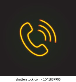 Phone icon. Flat Phone sign isolated icon sign vector
