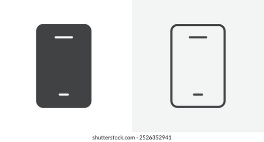 Ícone de telefone plano e design simples
