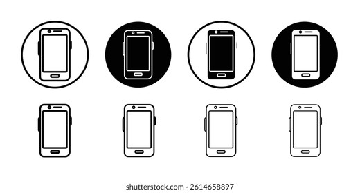 Phone icon flat and simple set design