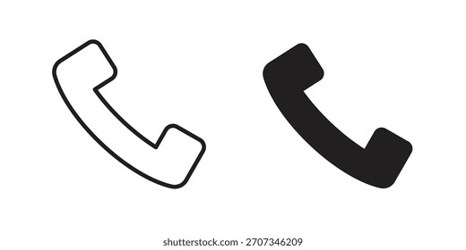 Phone icon. flat and stroke style Collection. simple symbol