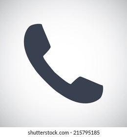 Phone icon in flat style