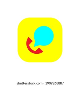 phone icon in flat style, phone icon background for your website design logo, apps, UI. Vector icon illustration, EPS10.