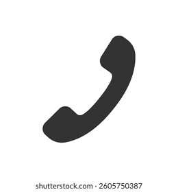 Phone icon in flat style. Call vector illustration on white isolated background. Telephone business concept.