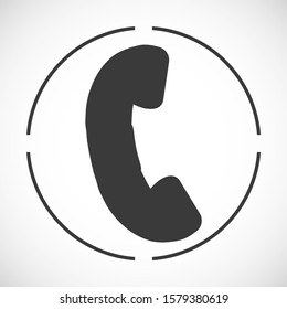 Phone icon. Phone icon flat style. infinity phone. Home style. Vector EPS 10. Flat design.