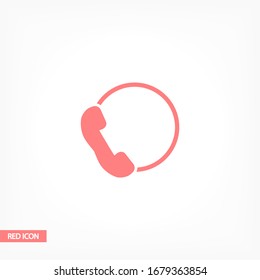 Phone icon. Phone icon flat style. infinity phone. Home style. Vector EPS 10. Flat design.