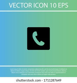 Phone icon. Phone icon flat style. infinity phone. Home style. Vector EPS 10. Flat design.