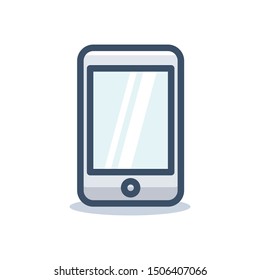 phone icon in flat style isolated. Vector Symbol illustration.