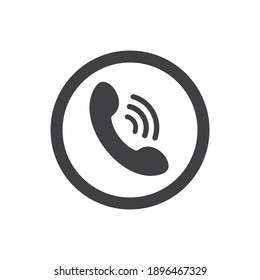 	
Phone icon in flat style isolated on white background. Telephone symbol. Call sign business concept. Vector illustration.