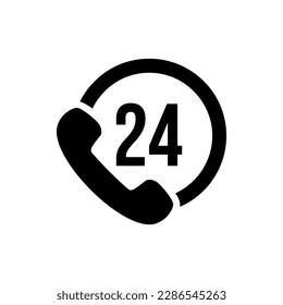 Icono de teléfono en estilo plano aislado en fondo blanco. Símbolo del teléfono