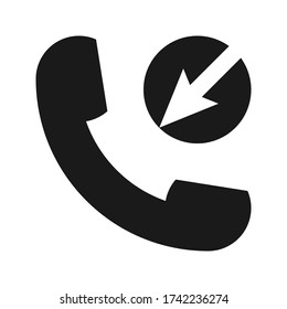 Phone icon flat style in trendy design isolated. icon editable, vector illustration EPS 10