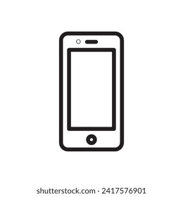 Phone icon in flat style. Vector illustration