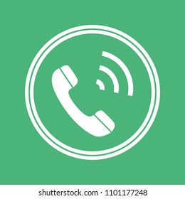 Phone Icon flat vector illustration sign symbol sticker. For mobile user interface