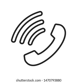Phone icon. Flat vector illustration.