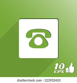 Phone icon in the form of buttons. Made in vector