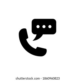 phone icon of glyph style design vector template