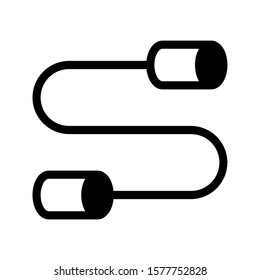 phone icon with glyph style. Suitable for website design, logo, app and ui.