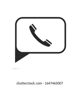 Telefonsymbol. Grafikvorlage. Vektorillustration
