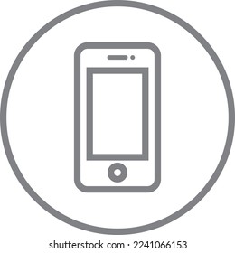 phone icon in grey color