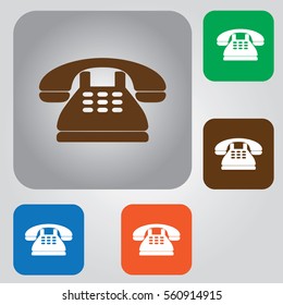 Phone icon. Handset Icon Vector. Communication, call, phone. 