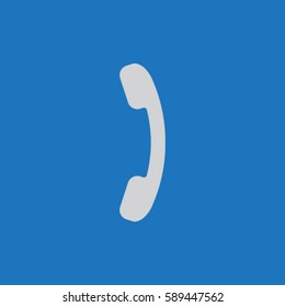 Phone icon, handset vector illustration