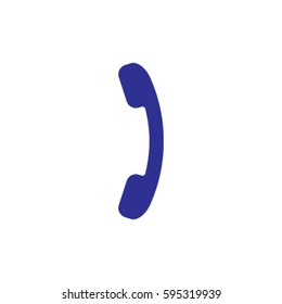 Phone icon, handset vector illustration
