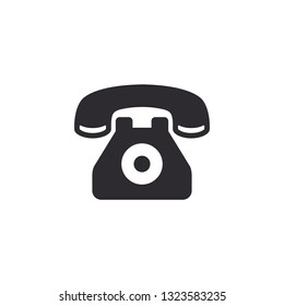 Phone Icon Handset Waves Telephone Signal Stock Vector (Royalty Free ...