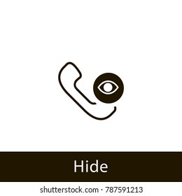 phone icon. hide phone. sign design