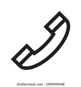 Icono de teléfono, símbolo vectorial aislado