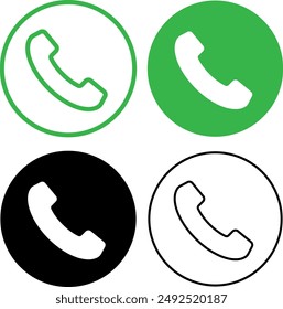Diseño de Vector de ilustración de ícono de teléfono