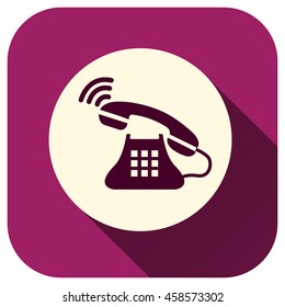 Phone icon incoming call, Vector logo for your design, symbol, application, website, UI