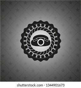 phone icon inside dark badge