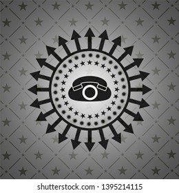 phone icon inside dark badge