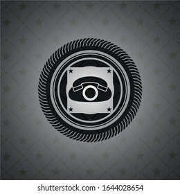 phone icon inside dark badge