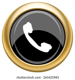 Phone icon. Internet button on white  background. EPS10 Vector. 