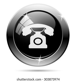 Phone icon. Internet button on white background. EPS10 vector 