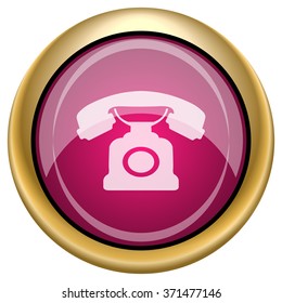 Phone icon. Internet button on white background. EPS10 vector.