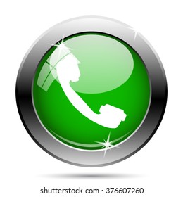Phone icon. Internet button on white background. EPS10 vector.
