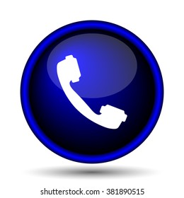 Phone icon. Internet button on white background. EPS10 vector

