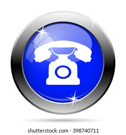 Phone icon. Internet button on white background. EPS10 vector
