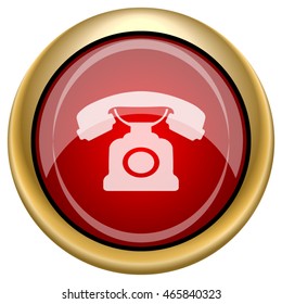 Phone icon. Internet button on white background. EPS10 vector.
