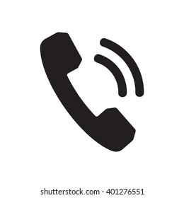   Phone  icon,  isolated. Flat  design.