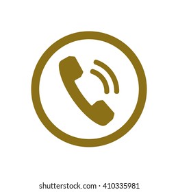   Phone  icon,  isolated. Flat  design.