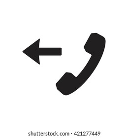   Phone  icon,  isolated. Flat  design.