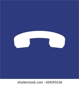 Phone  icon,  isolated. Flat  design.
