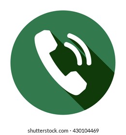 Phone    icon,  isolated. Flat  design.