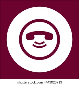 Phone  icon,  isolated. Flat  design.
