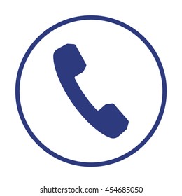 Phone    icon,  isolated. Flat  design.