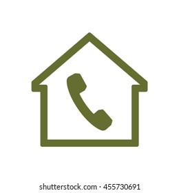 Phone    icon,  isolated. Flat  design.